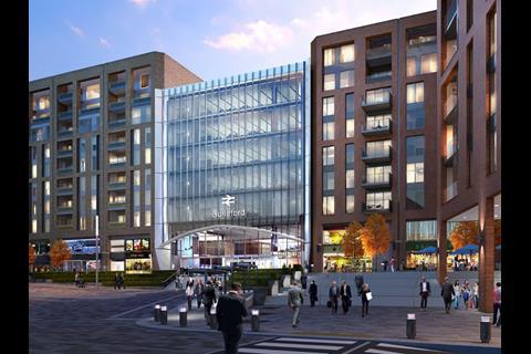 A £150m regeneration of the area around Guildford station is to be undertaken by the Solum partnership of Network Rail and Kier Property.
